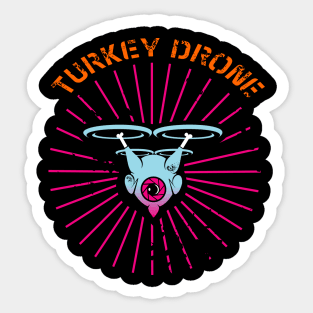 drone retro Sticker